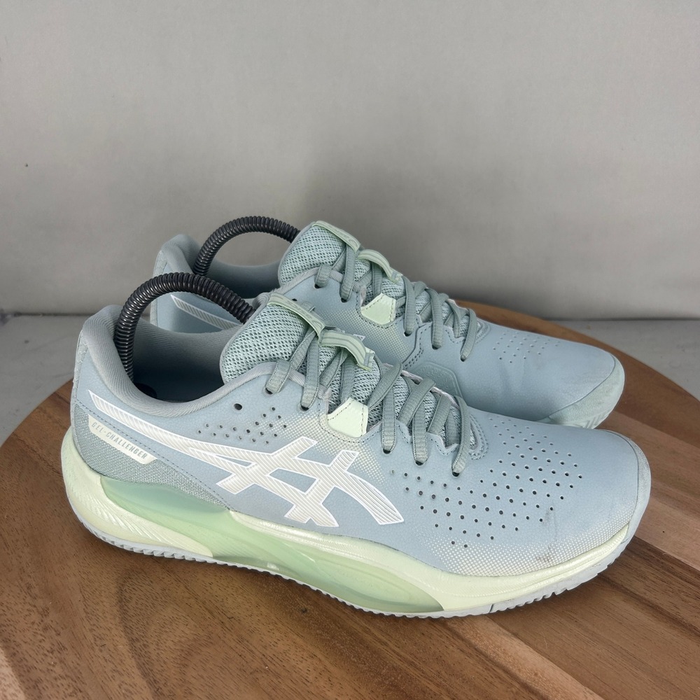 Asics Gel-Challenger 14 Womens Tennis Shoes Sky Green White 1042A293 Size 10